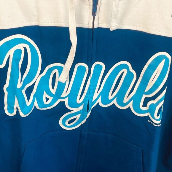 New Era Kansas City Royals Full Zip Color Block Hoodie - Picture 5 of 12
